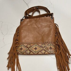 Montana West Brown Fringe Women’s crossbody